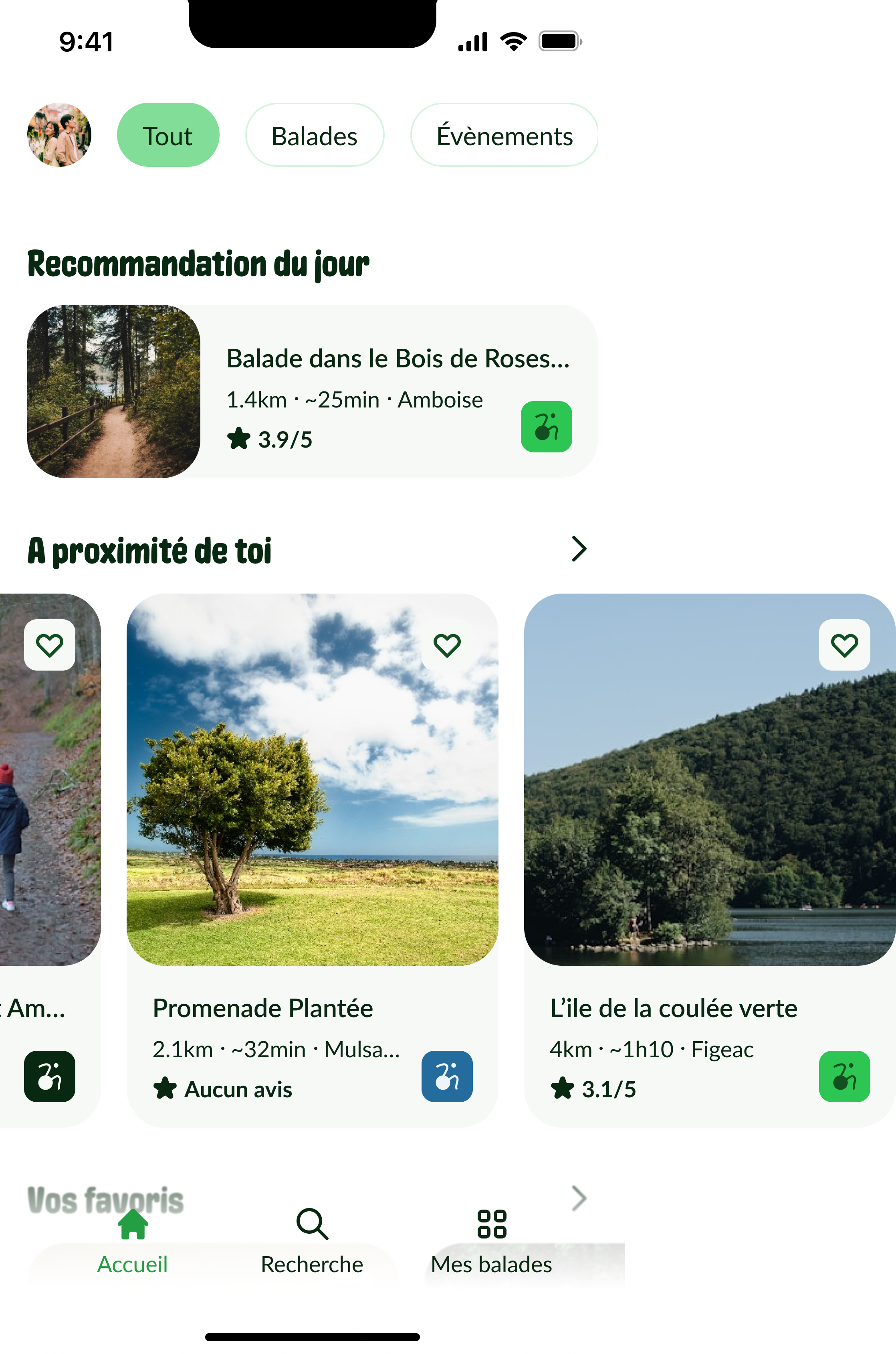 Design de l'application